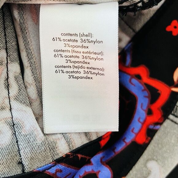 NWT Danielle Bernstein WeWoreWhat Black Paisley Pull-on Jumpsuit Jumper Size 2 - Picture 12 of 12